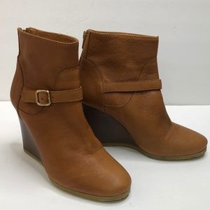 J Crew Emmett ankle boots wedge heels